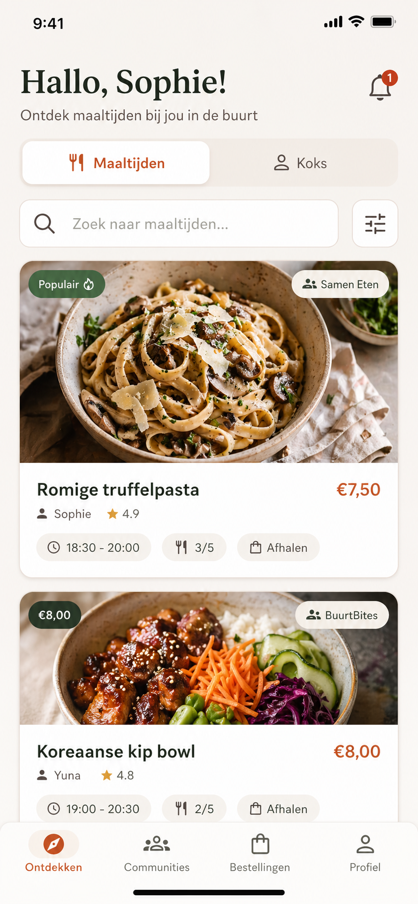 MealMates app screenshot